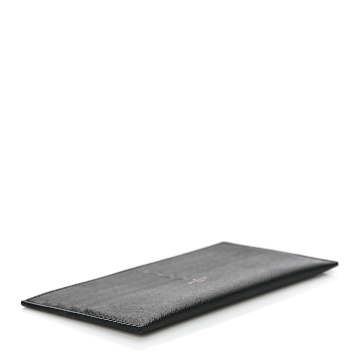 Calfskin Felicie Chain Wallet Card Holder Insert Black