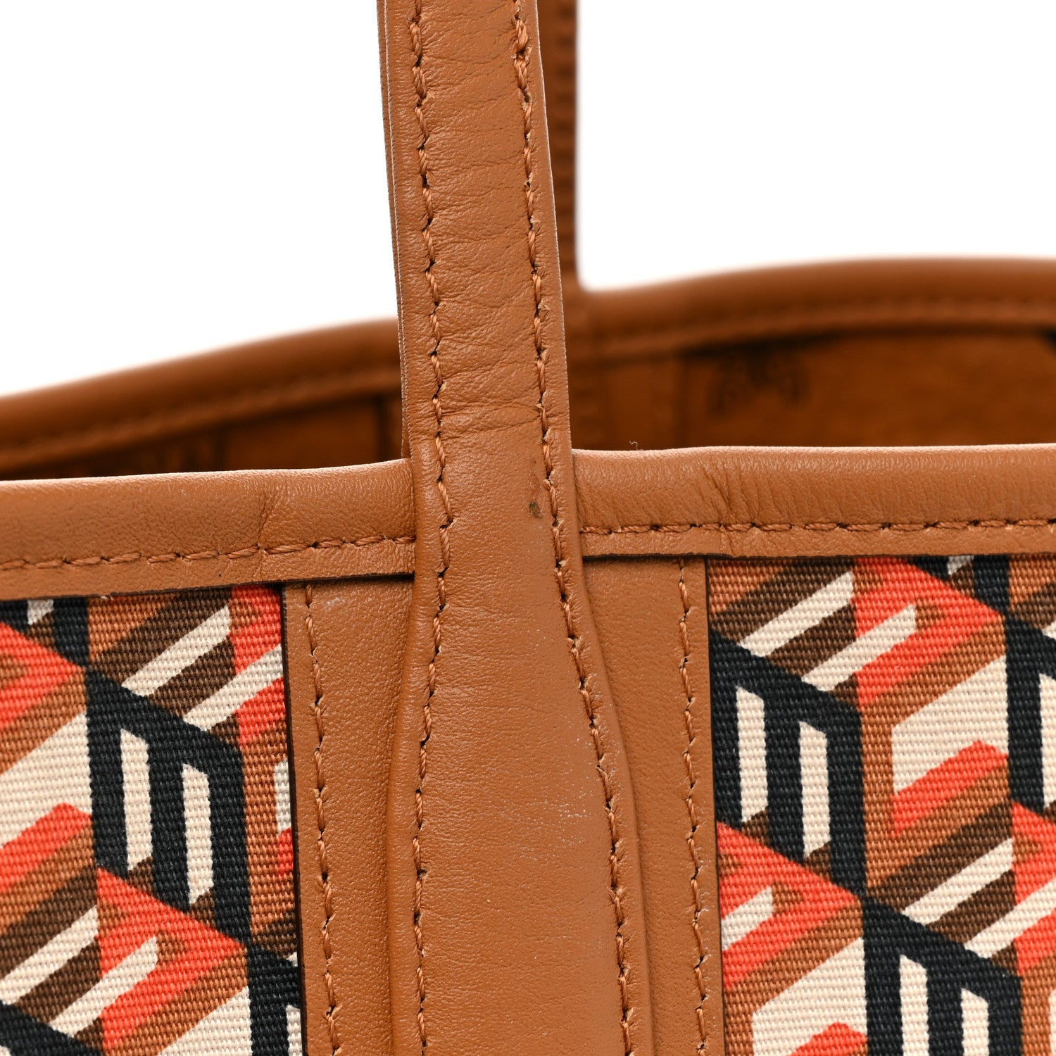 MCM Visetos Medium Liz Reversible Shopper Tote Cognac 16 of 18