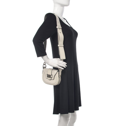 Christian Dior Calfskin Mini D Fence Saddle Bag White 2 of 11