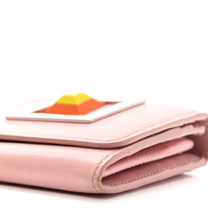 Fendi Vitello Century Hypnoteyes Continental Wallet Bubblegum 6 of 14