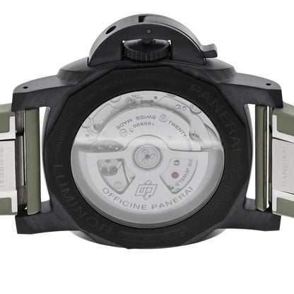 Panerai Carbon Rubber 40mm Luminor Quaranta Carbotech Automatic Watch Green PAM01526 3 of 5