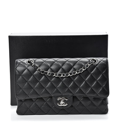 Chanel Caviar Quilted Medium Double Flap Black 11 of 11