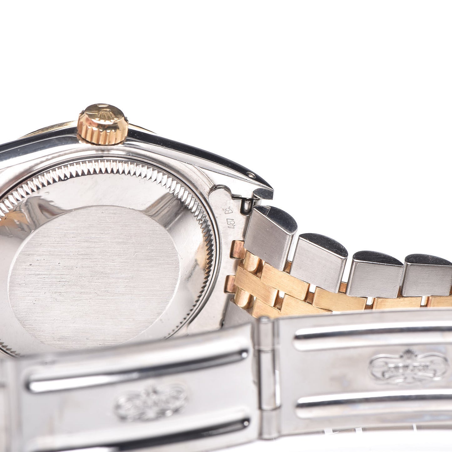 Stainless Steel 18K Yellow Gold 31mm Oyster Perpetual Datejust Watch Black 68273