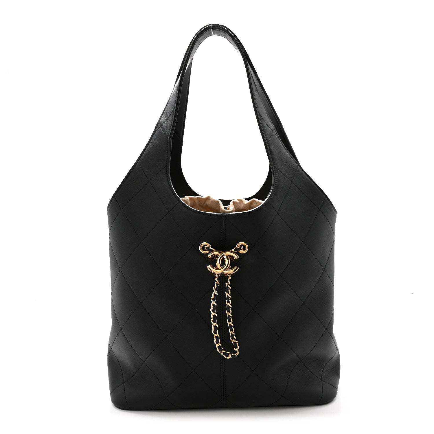 Chanel Calfskin Quilted Large Shopping Bag Black 1 of 9