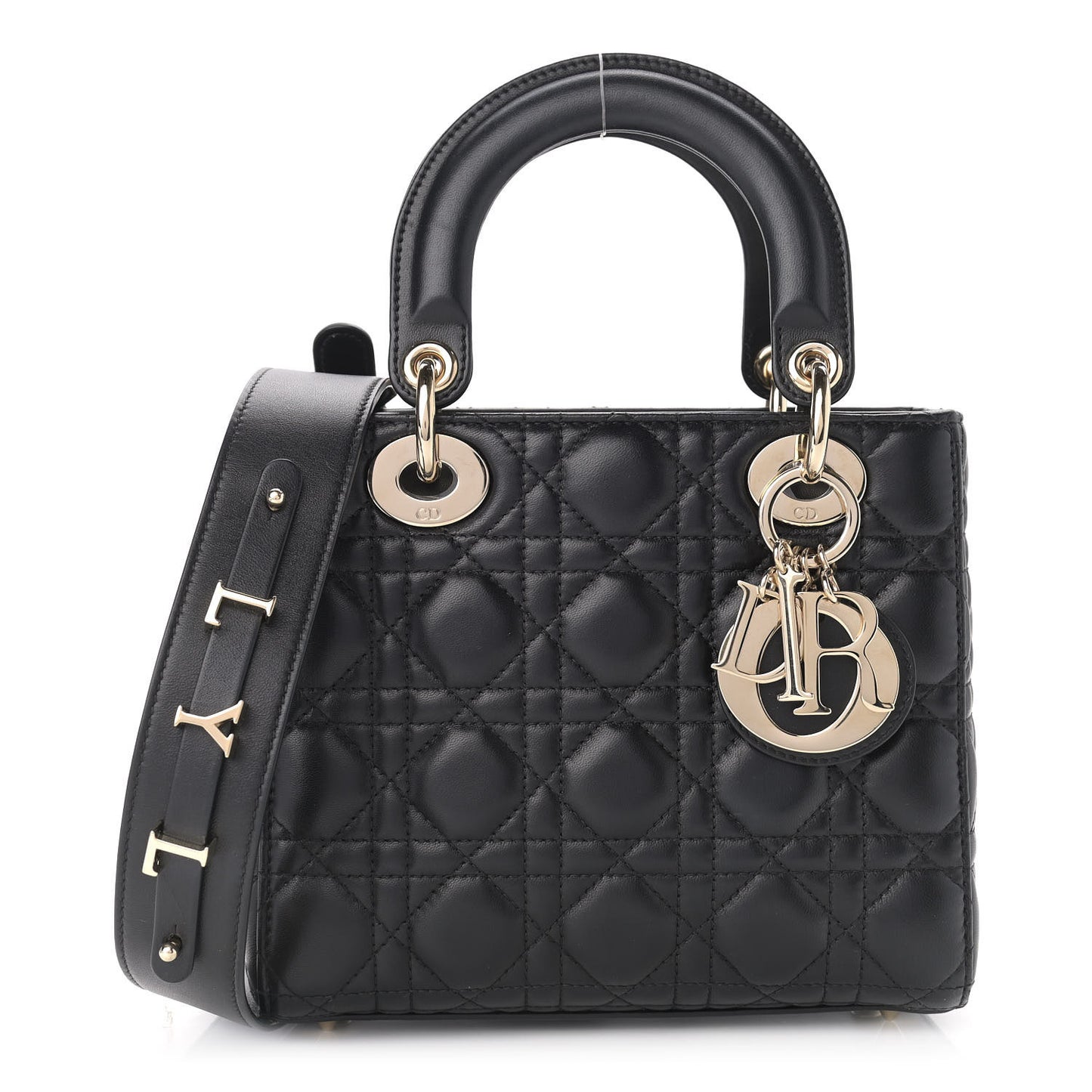 Lambskin Cannage Small My ABCDior Lady Dior Black