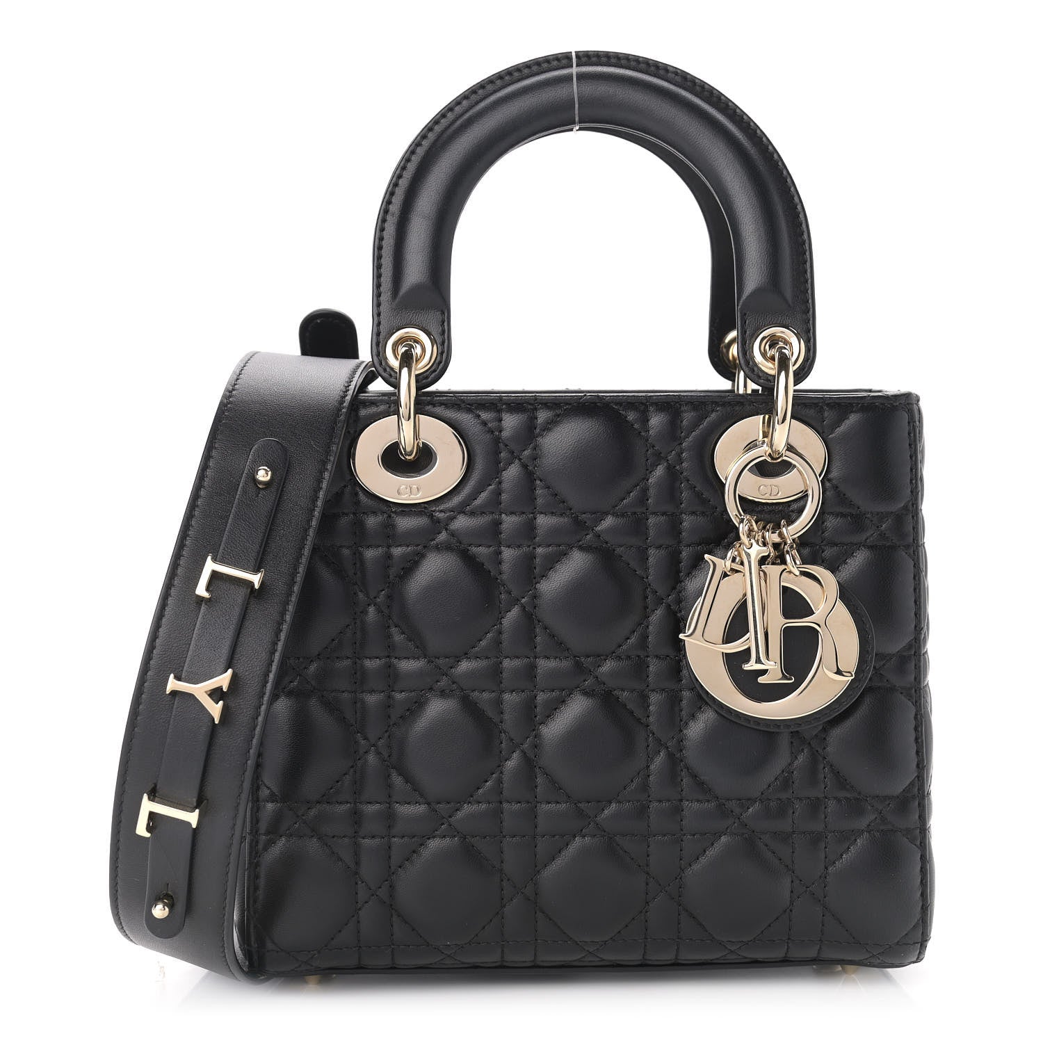 Christian Dior Lambskin Cannage Small My ABCDior Lady Dior Black 1 of 11