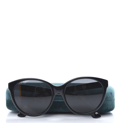 Gucci Round Frame Crystal Sunglasses GG 0419S Black 8 of 8