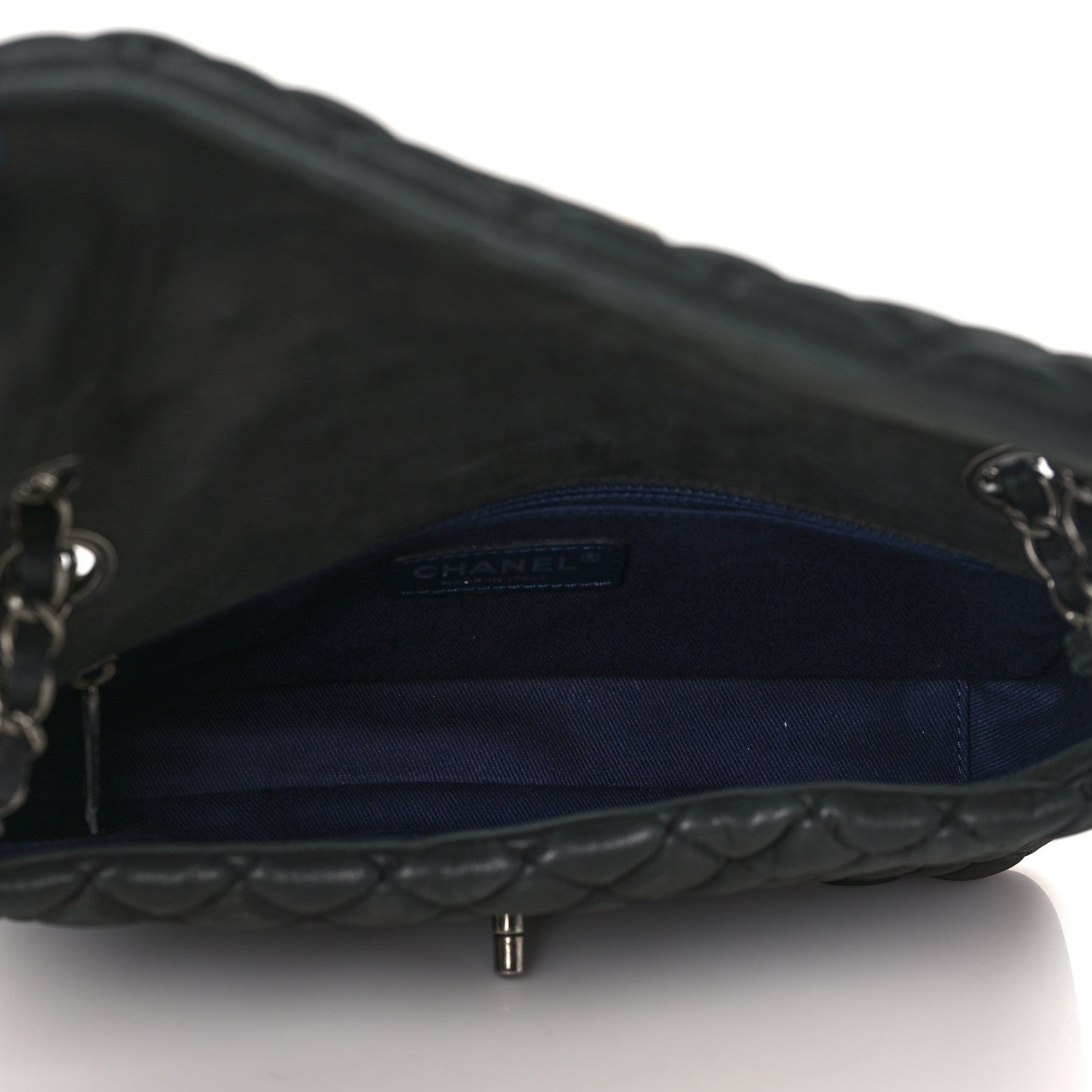 Chanel Iridescent Calfskin Small New Bubble Quilt Flap Black 4 of 9