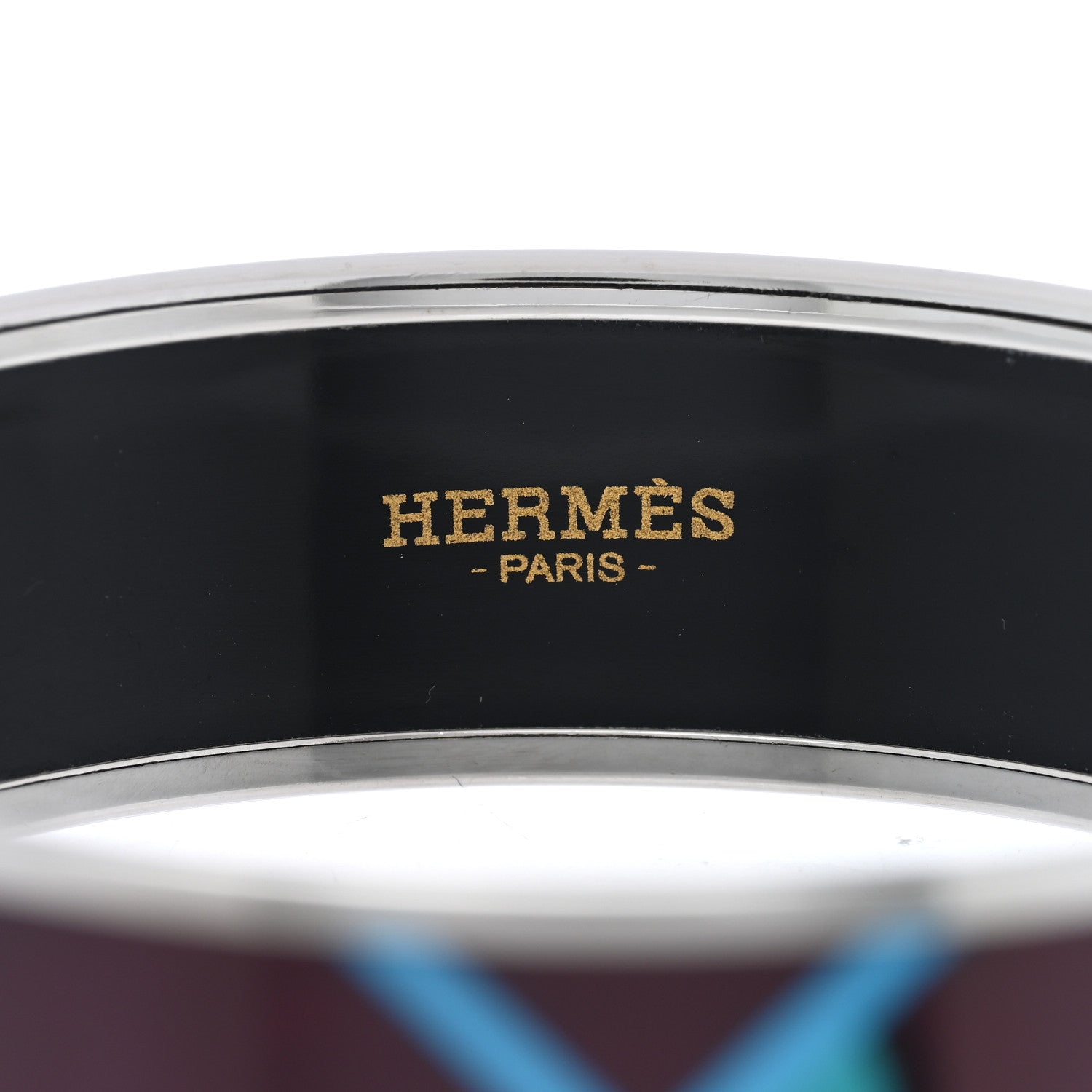 Hermes Enamel Printed Wide Sport Bracelet 65 Veneneux 4 of 5