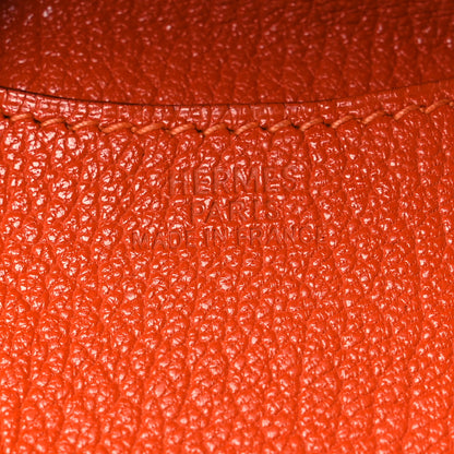 Hermes Chevre Mysore Coin Purse Orange 6 of 8