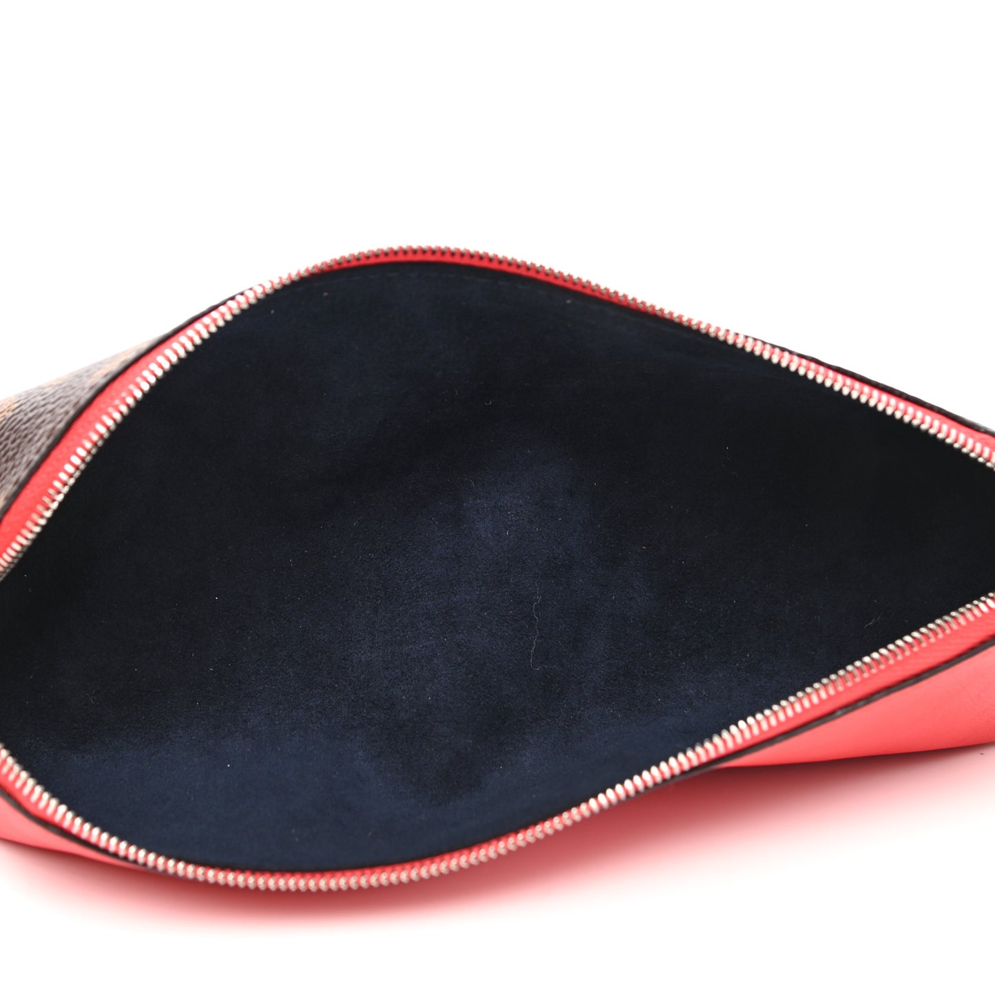 Monogram Elizabeth Pencil Pouch Red
