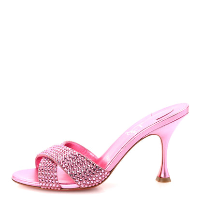 Christian Louboutin Suede Metallic Kid Lambskin Strass Mariza Is Back 85 Sandals 39 Persion Glam 1 of 8