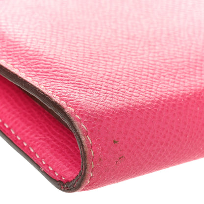 Hermes Epsom Kelly Longue Wallet Rose Tyrien 21 of 21
