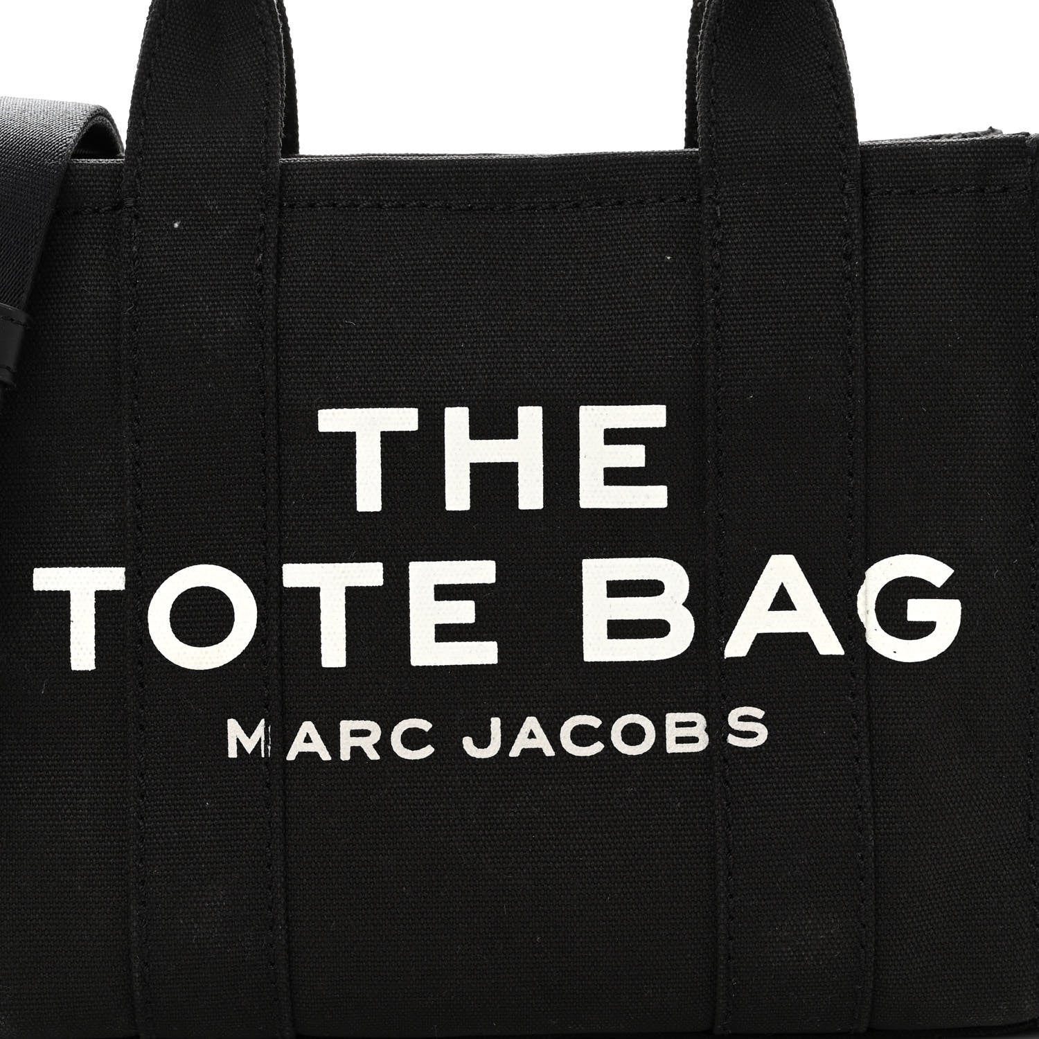 Marc Jacobs Cotton Canvas Mini The Traveler Tote Bag Black 6 of 9