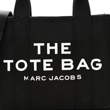 Marc Jacobs Cotton Canvas Mini The Traveler Tote Bag Black 6 of 9