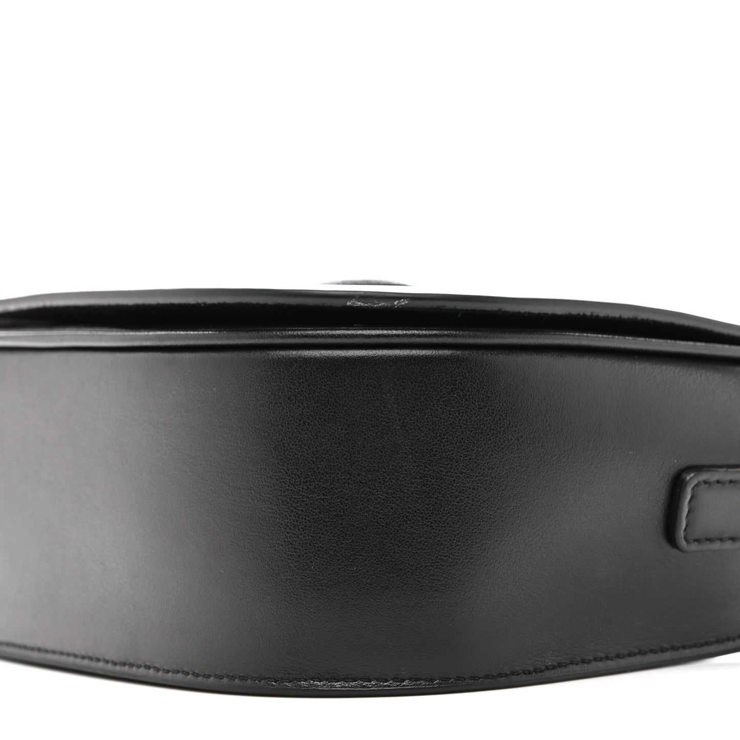 Smooth Calfskin Cuir Triomphe Folco Crossbody Bag Black