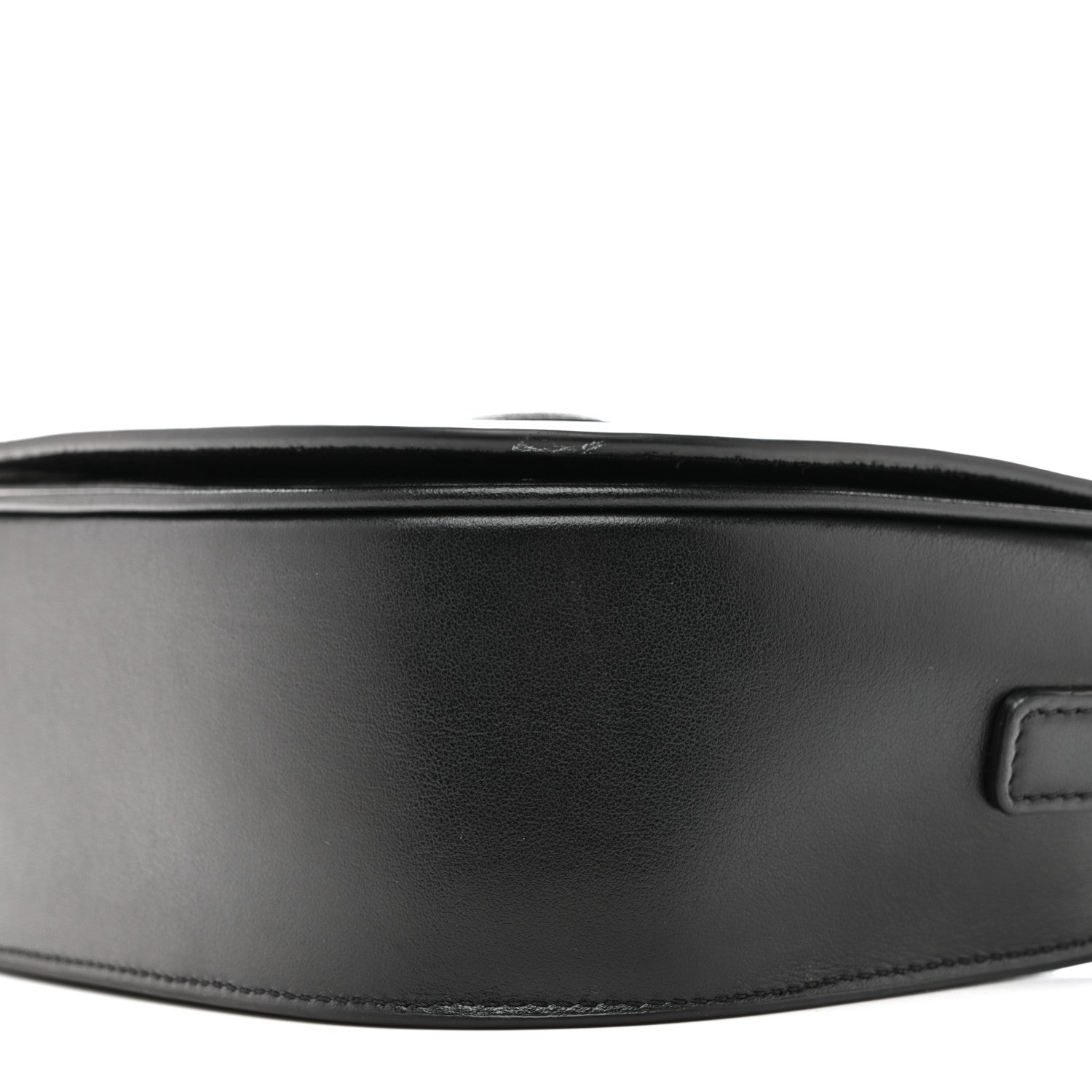 Celine Smooth Calfskin Cuir Triomphe Folco Crossbody Bag Black 11 of 14