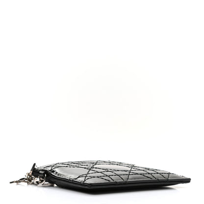Christian Dior Patent Cannage Lady Dior Card Holder Black 4 of 7