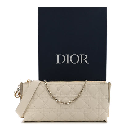 Christian Dior Lambskin Cannage Dior Club Bag  Dusty Ivory 11 of 11