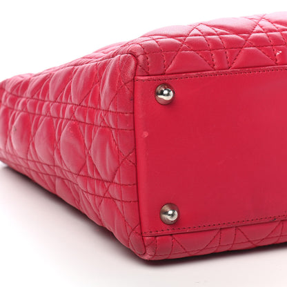 Christian Dior Lambskin Cannage Large Lady Dior Pink 8 of 14