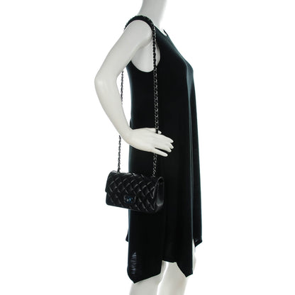 Chanel Lambskin Quilted Mini Rectangular Flap Black 2 of 8