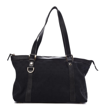 Gucci Monogram Abbey Medium Tote Black 1 of 14