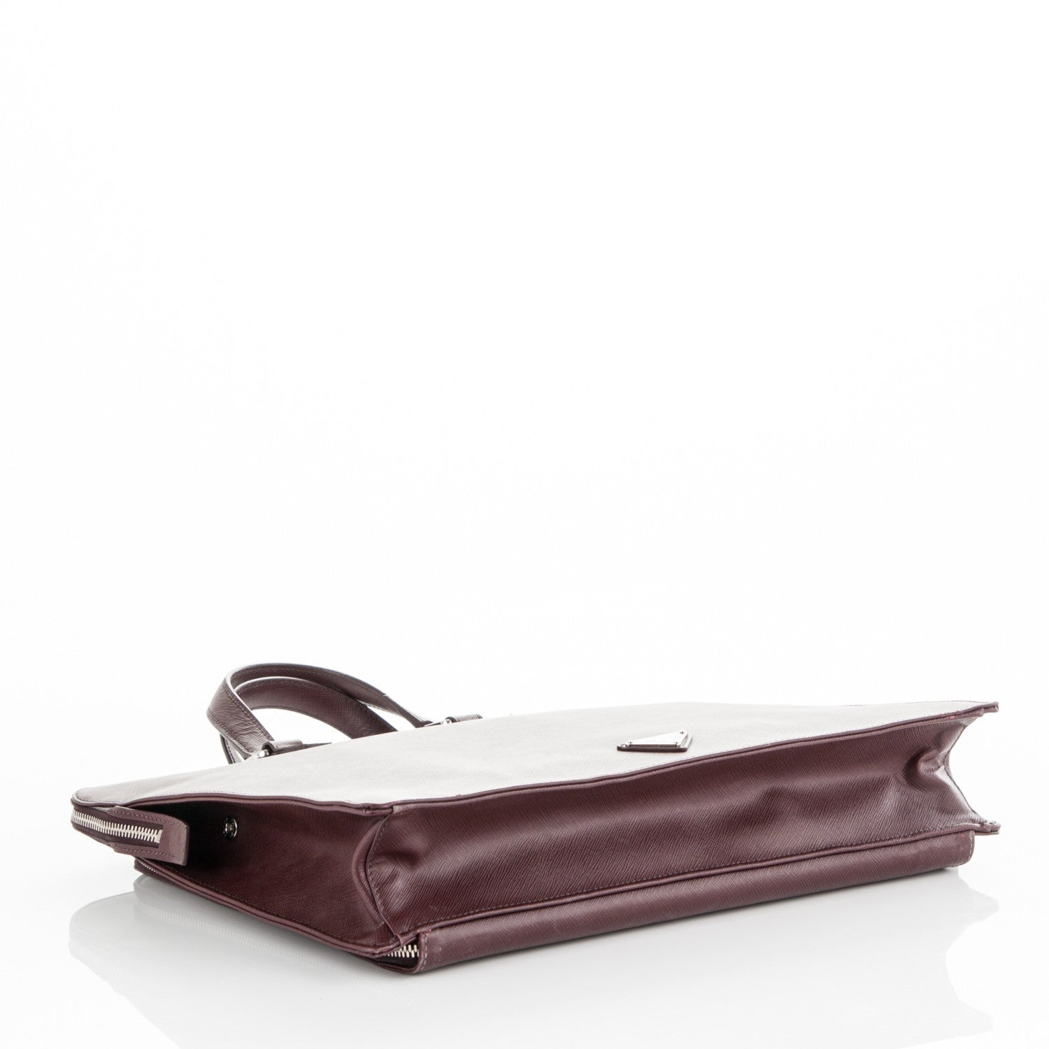 Prada Saffiano Travel Briefcase Granato 4 of 6