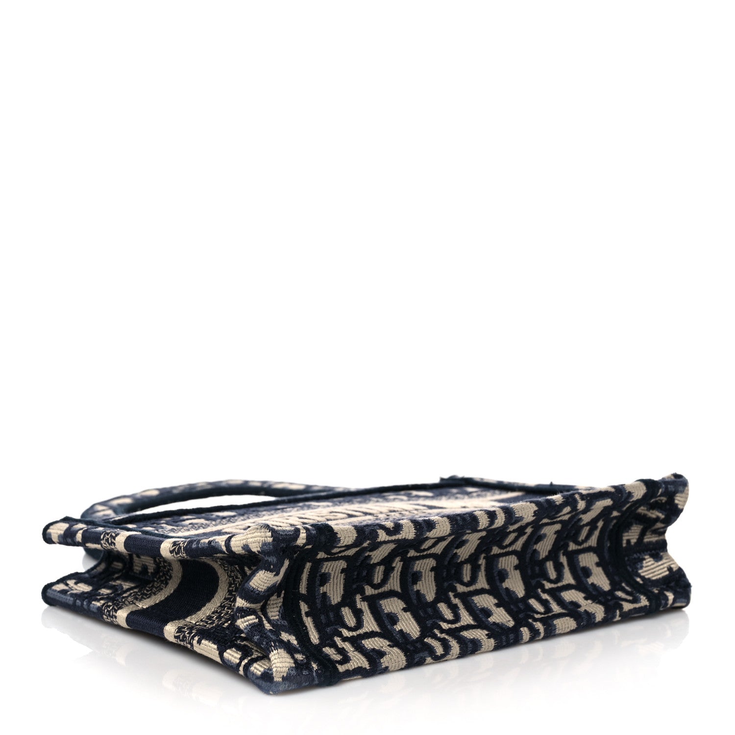 Christian Dior Oblique Mini Book Tote Blue Multicolor 4 of 10