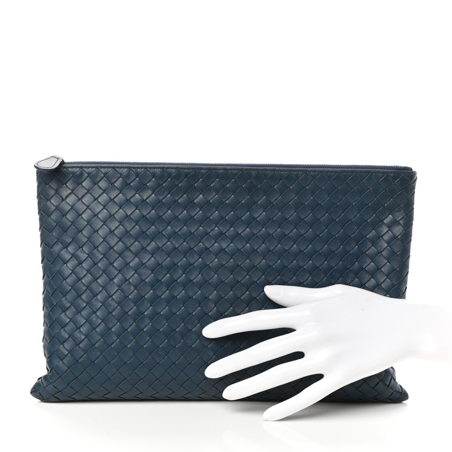 Bottega Veneta Nappa Intrecciato Large Flat Zip Biletto Pouch 2 of 6
