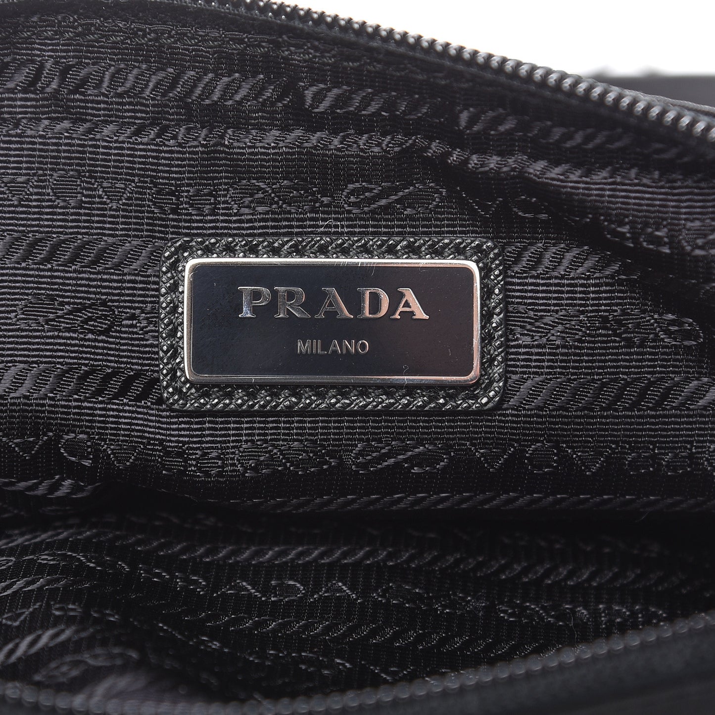 Tessuto Nylon Saffiano Belt Bag Black