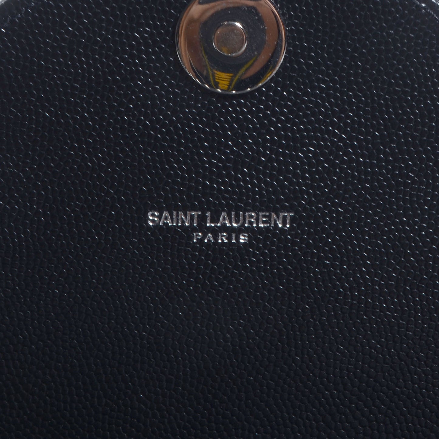 Grain de Poudre Matelasse Studded Large Monogram Satchel Black