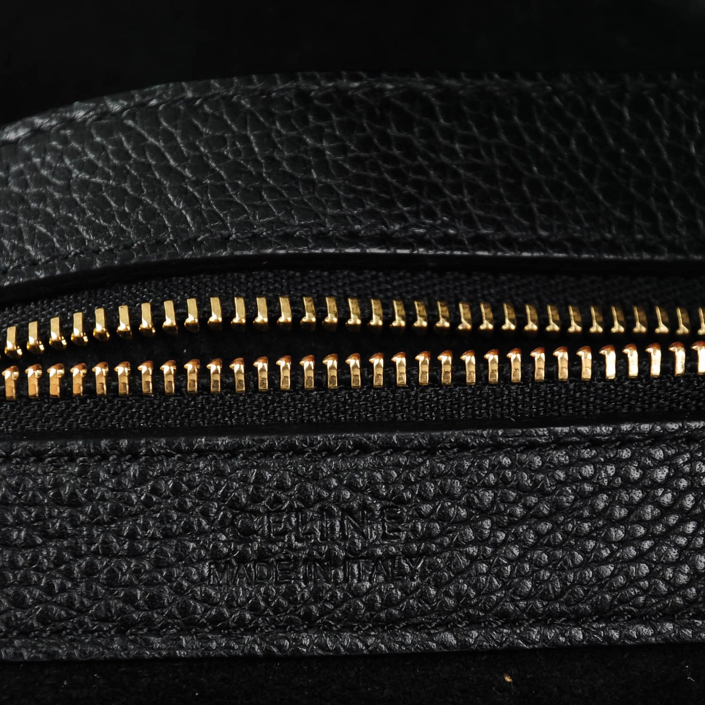 Soft Grained Calfskin Medium Belt Cabas Phantom Black