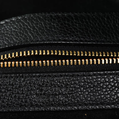 Celine Soft Grained Calfskin Medium Belt Cabas Phantom Black 6 of 7