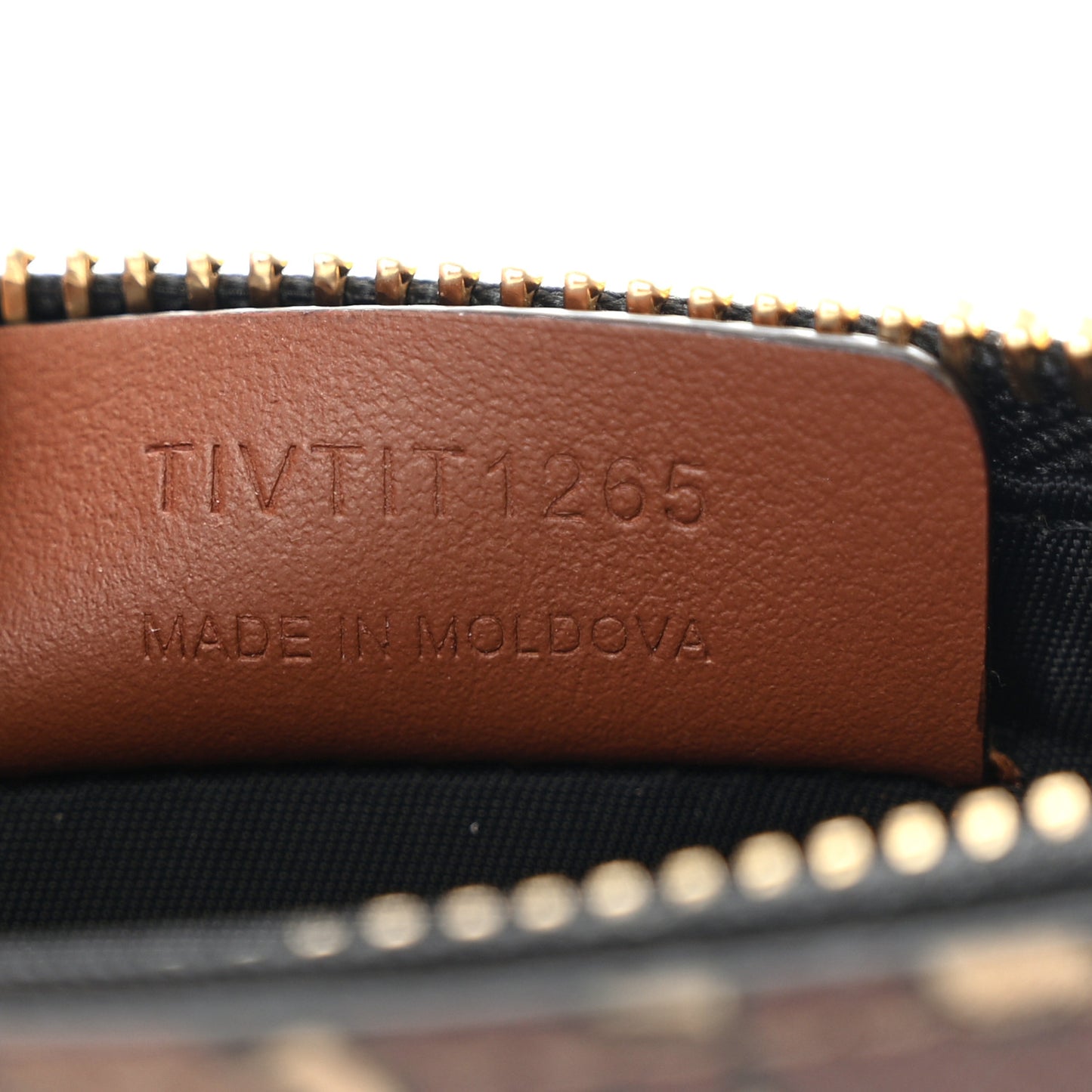 E-Canvas Monogram Alec Zip Pouch Bridle Brown
