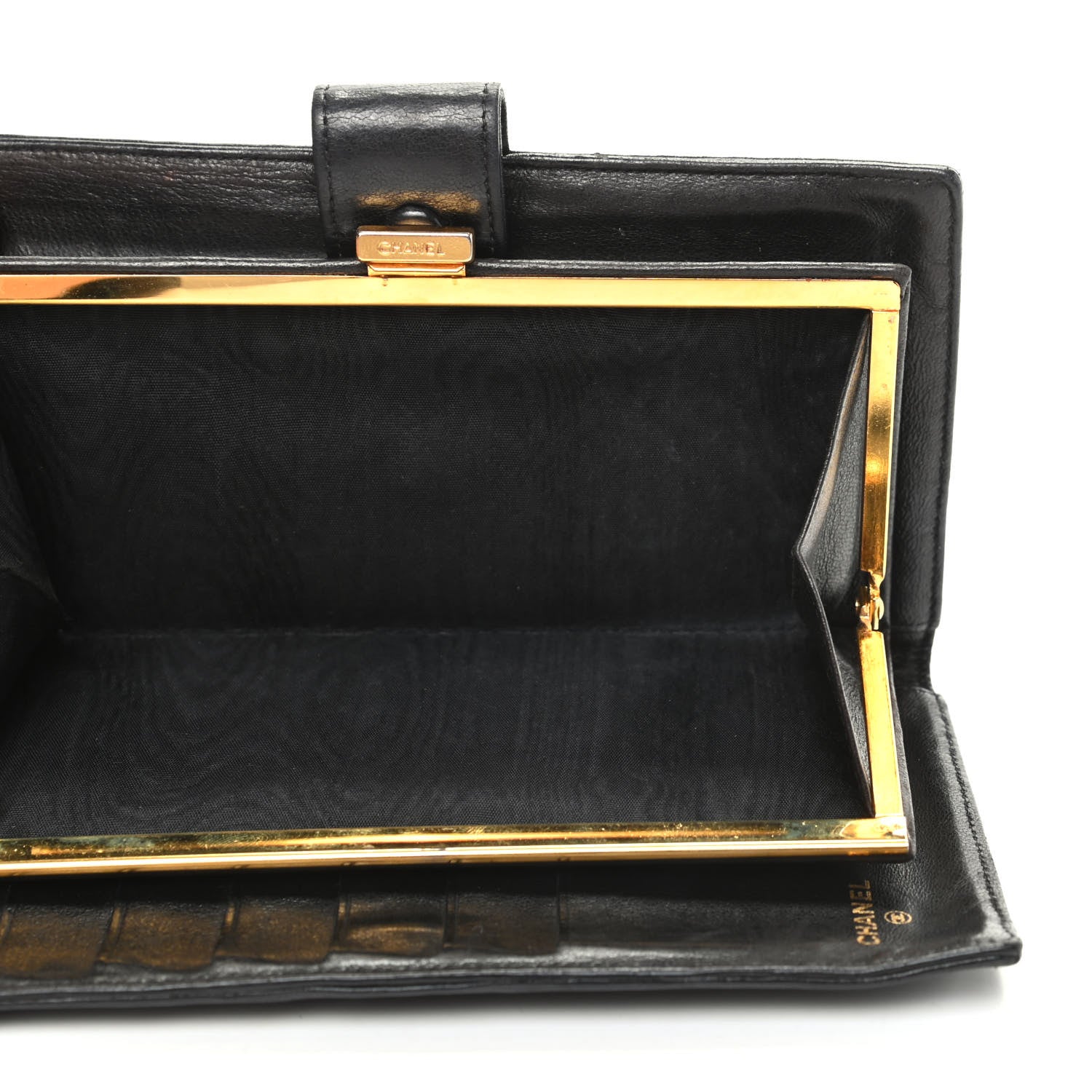 Chanel Lambskin Timeless CC French Wallet Black 6 of 8
