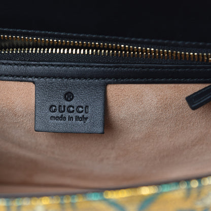 Gucci Iridescent Brocade Small Sylvie Shoulder Bag Gold 6 of 11