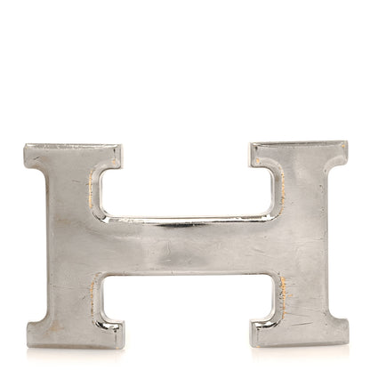 Hermes Polished Palladium 32mm H Belt Buckle Silver 1 of 4