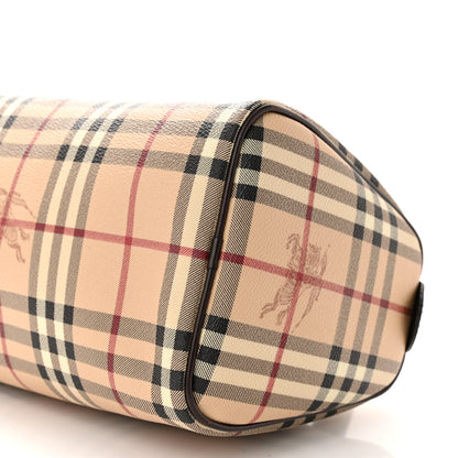 Burberry Haymarket Check Small Chester Bowling Bag Chocolate 10 of 10
