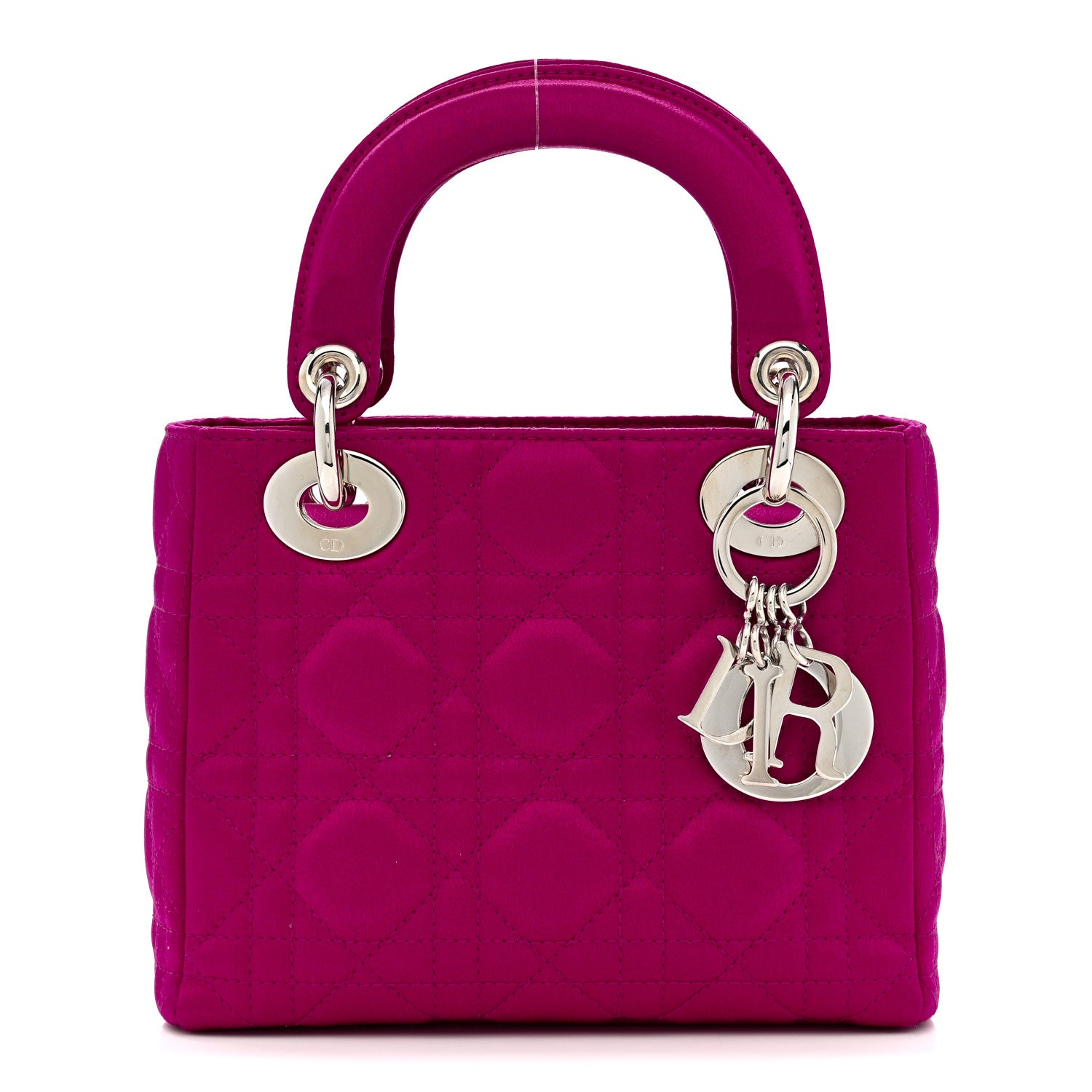 Christian Dior Satin Cannage Mini Lady Dior Pink 1 of 10