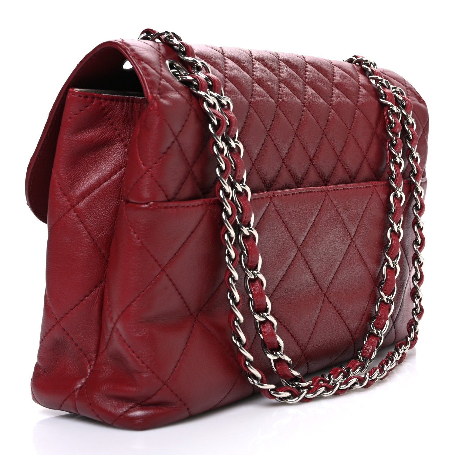 Chanel Calfskin Quilted In the Business Flap Bag Red 3 of 10