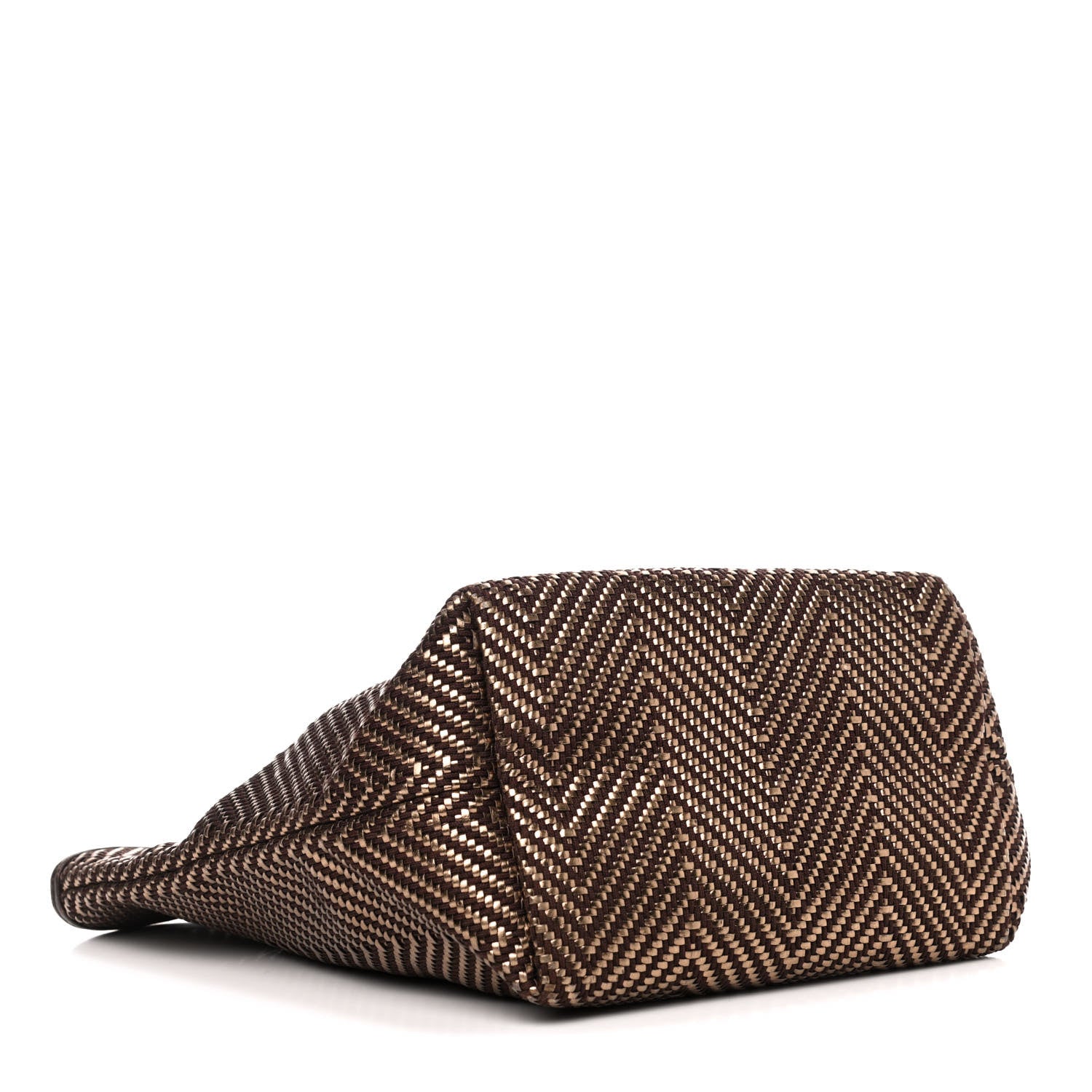Hermes Chevron Herringbone Canvas Chennai PM Tote 3 of 4