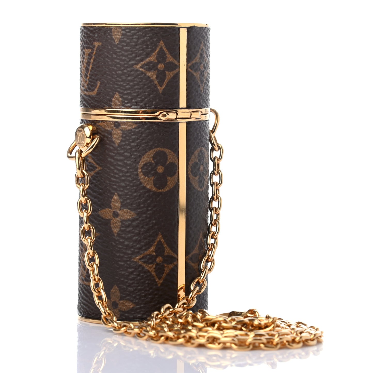 Monogram Chain Lipstick Case