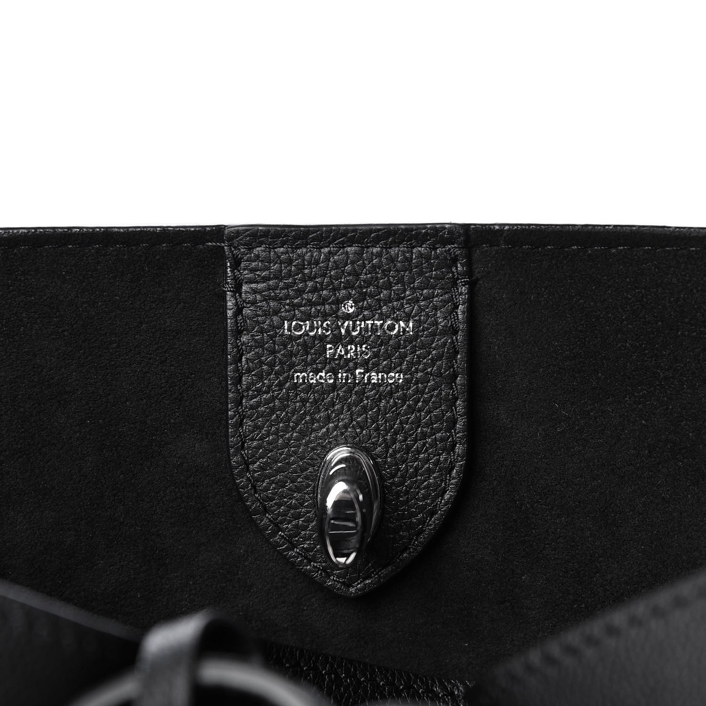 Calfskin Lockme Go Tote Black