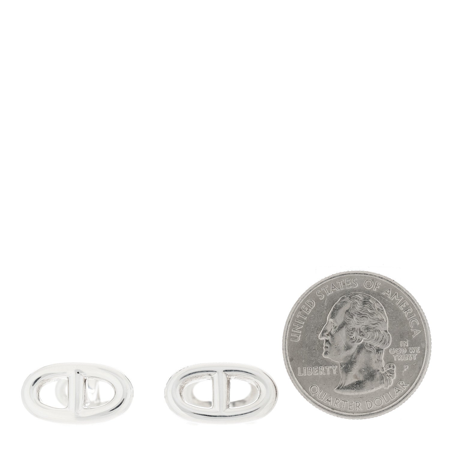 Hermes Sterling Silver Marine Cufflinks 2 of 5