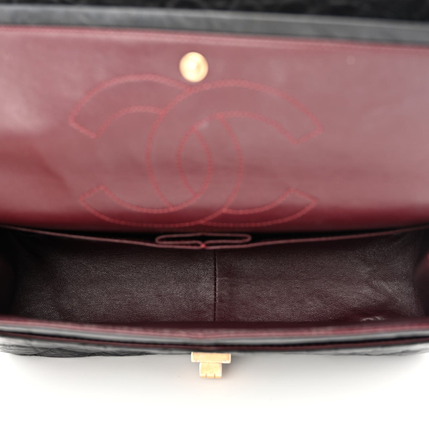Aged Calfskin Quilted 2.55 Reissue 226 Flap Black