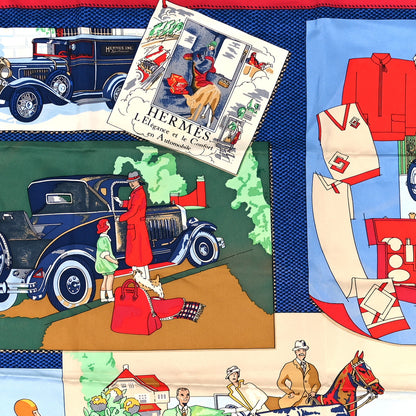 Hermes Silk L'Elegance et le Confort en Automobile Scarf 90 2 of 3