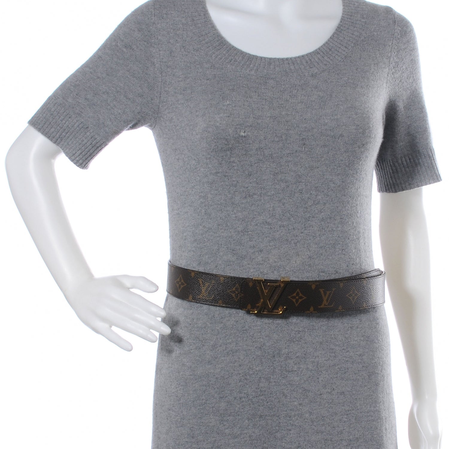 Louis Vuitton Monogram LV Initiales Belt 85 34 2 of 5