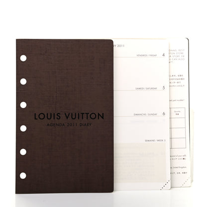 Louis Vuitton Damier Ebene Small Ring Agenda Cover 8 of 8