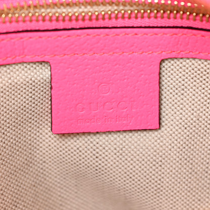 Gucci Canvas Flora Floral Shoulder Bag White Fuchsia Fluo 6 of 9