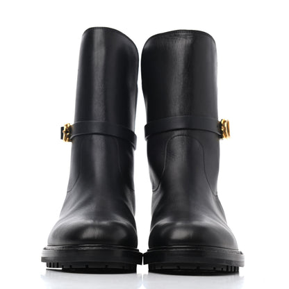 Christian Dior Calfskin Empreinte Ankle Boot 38.5 Black 2 of 4